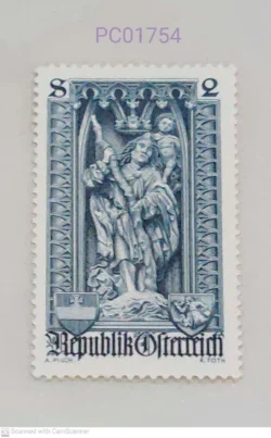 Austria 500th anniversary of Diocese of Vienna Christianity Sculpture statue of Protective mantle Madonna in St. Stephens Church Unmounted Mint PC01754