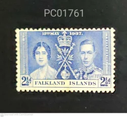 Falkland Islands British Colony Coronation 12th May 1937 King George VI and Queen Elizabeth Mint PC01761