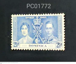 Dominica British Colony Coronation 12th May 1937 King George VI and Queen Elizabeth Mint PC01772
