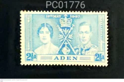 Aden British Colony Coronation 12th May 1937 King George VI and Queen Elizabeth Mint PC01776