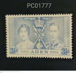 Aden British Colony Coronation 12th May 1937 King George VI and Queen Elizabeth Mint PC01777