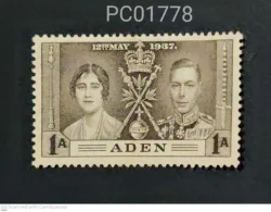 Aden British Colony Coronation 12th May 1937 King George VI and Queen Elizabeth Mint PC01778