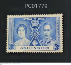 Ascension British Colony Coronation 12th May 1937 King George VI and Queen Elizabeth Mint PC01779