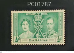 Bahamas British Colony Coronation 12th May 1937 King George VI and Queen Elizabeth Mint PC01787