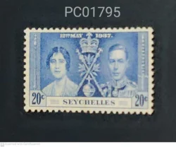 Seychelles British Colony Coronation 12th May 1937 King George VI and Queen Elizabeth Mint PC01795