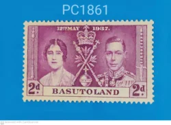 Basutoland British Colony Coronation 12th May 1937 King George VI and Queen Elizabeth Mint PC01861