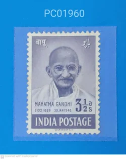 India 1948 3.5 Annas Mahatma Gandhi Mounted Mint PC01960