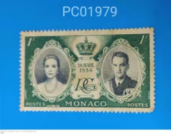 Monaco 1956 Coronation Mounted Mint PC01979