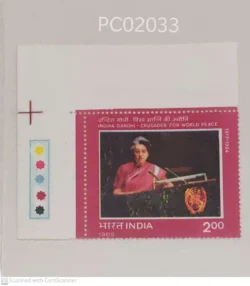 India 1985 Indira Gandhi Crusadar for world Peace Mint traffic light - PC02033