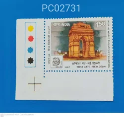 India 1987 India 89- World Philatelic Exhibition India Gate New Delhi mint traffic light - PC02731