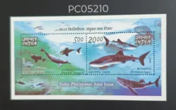 India 2009 India Philippines Joint Issue Dolphins UMM Miniature Sheet PC05210