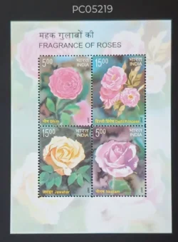 India 2007 Fragrance of Roses UMM Miniature Sheet PC05219