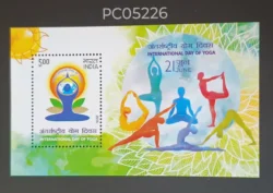 India 2015 International day of Yoga UMM Miniature Sheet PC05226