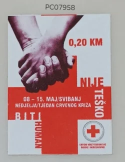 Label Red Cross Week PC07958