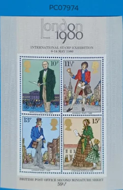 Britain London 1980 International Stamp Exhibition Miniature sheet UMM PC07974
