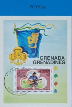 Grenada Anniversary of Girls Guide Miniature sheet Scouts UMM PC07990