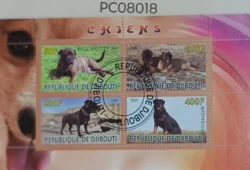 Djibouti Dogs C.T.O. Miniature sheet Used PC08018