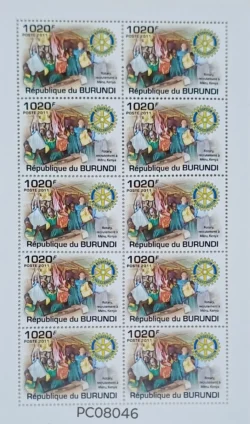 Burundi Rotary International Sheetlet UMM PC08046