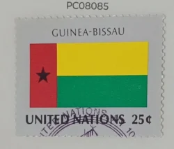 United Nations Used National Flag -Guinea Bissau PC08085