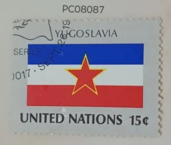 United Nations Used National Flag -Yugoslavia PC08087