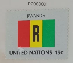 United Nations Used National Flag -Rwanda PC08089
