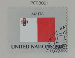 United Nations Used National Flag -Malta PC08091