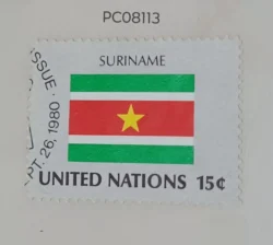 United Nations Used National Flag -Suriname PC08113