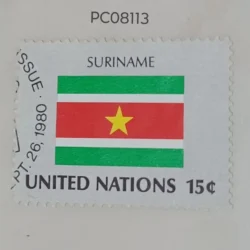 United Nations Used National Flag -Suriname PC08113