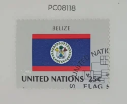 United Nations Used National Flag -Belize PC08118