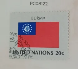 United Nations Used National Flag -Burma PC08122