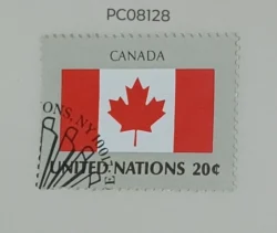 United Nations Used National Flag -Canada PC08128