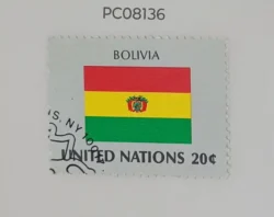 United Nations Used National Flag -Bolivia PC08136