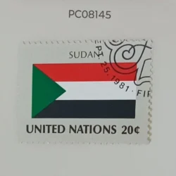 United Nations Used National Flag -Sudan PC08145
