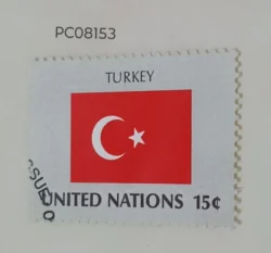 United Nations Used National Flag -Turkey PC08153