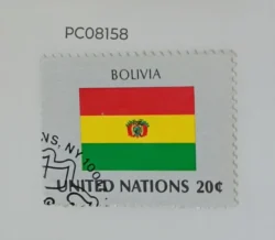 United Nations Used National Flag -Bolivia PC08158