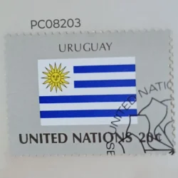 United Nations Used National Flag -Uruguay PC08203
