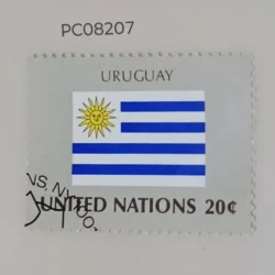 United Nations Used National Flag -Uruguay PC08207