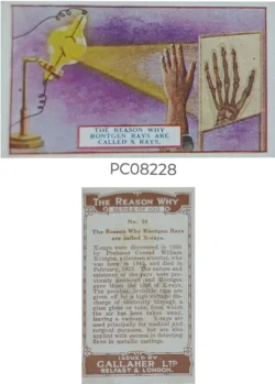 Cigarette Cards The Reason why Rontgen Rays are Called X-Rays with Details on Reverse PC08228