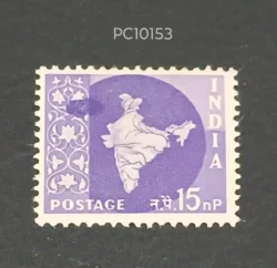 India 1960 0.15 Map Error Colour Flow UMM - PC10153
