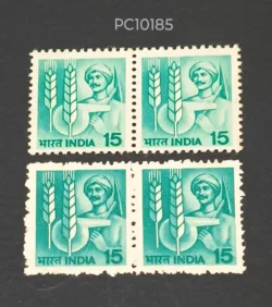 India 1982 15 Farmer pair Error Dry Print UMM - PC10185