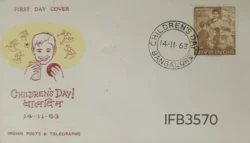 India 1963 Children's Day FDC Bangalore Cancelled IFB03570