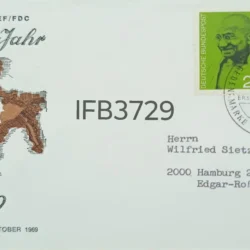 Germany 1969 Mahatma Gandhi Birth Centenary Cancelled Special Cover IFB03729