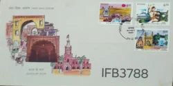 India 1990 Cities of India Bikaner, Hyderabad and Cuttack 3v FDC Bombay Cancelled IFB03788