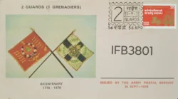 India 1978 2 Guards 1 Grenadiers Bicentenary Army Cover 56 A.P.O. Cancelled IFB03801