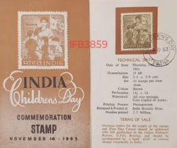 India 1963 Children's Day Brochure Patna Cancelled IFB03859