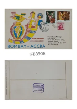 India 1976 Air India Bombay Accra First Flight Cover IFB03908