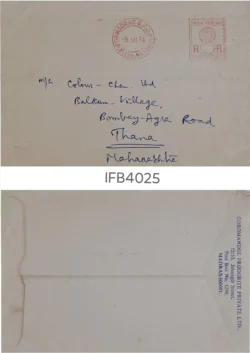 India 1974 Envelope with Meter Franking Postage Stamp IFB04025