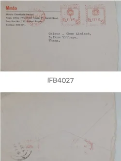 India 1974 Envelope with Meter Franking Postage Stamp IFB04027