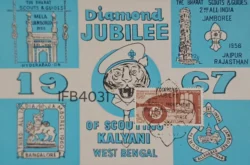 India 1967 Dimond Jubilee of Scouting Kalyani West Bengal Picture Postcard IFB04031