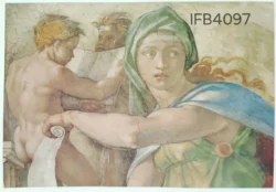 Vatican City Michelangelo, Delphic Sibyl, Sistine Chapel Ceiling Christianity Picture Postcard IFB04097